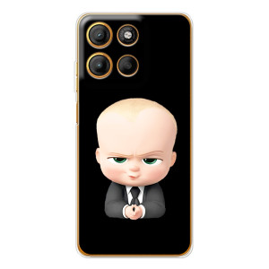 Мультяшный принт на Чехол для Морора Мото G15 Пауэр – Бос