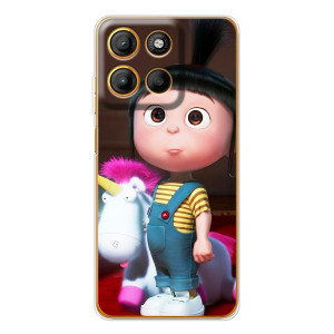 Мультяшный принт на Чехол для Морора Мото G15 Пауэр – Девочка Агнес