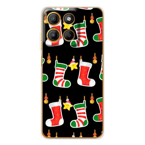 Силиконовый бампер на рождество для Motorola Moto G15 Power – Рождественские подарки