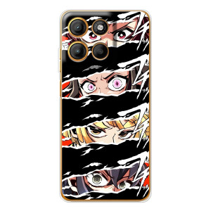 Силиконовые чехлы с глазами Anime для Морора Мото G15 Пауэр – Глаза на чорном