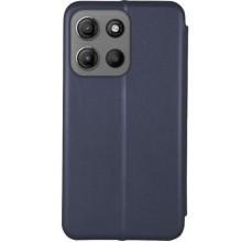 Кожаный чехол-книжка Classy для Motorola Moto G15 4G – Темно-синий