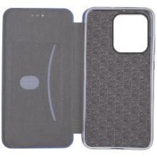 Кожаный чехол-книжка Classy для Motorola Moto G15 4G – Синий