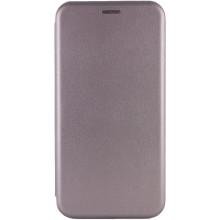 Кожаный чехол-книжка Classy для Motorola Moto G15 4G – Серый