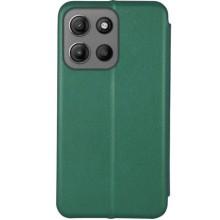 Кожаный чехол-книжка Classy для Motorola Moto G15 4G – Зеленый