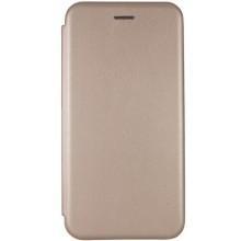 Кожаный чехол-книжка Classy для Motorola Moto G15 4G – Золотой