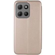 Кожаный чехол-книжка Classy для Motorola Moto G15 4G – Золотой