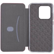 Кожаный чехол-книжка Classy для Motorola Moto G15 4G – Бордовый