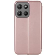 Кожаный чехол-книжка Classy для Motorola Moto G15 4G – Rose Gold
