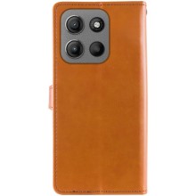 Кожаный чехол-книжка GETMAN Gallant (PU) для Motorola Moto G15 4G – Коричневый