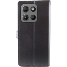 Кожаный чехол-книжка GETMAN Gallant (PU) для Motorola Moto G15 4G – Черный