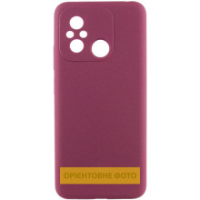 Чохол Silicone Cover Lakshmi Full Camera (AAA) для Motorola Moto G15 4G – Бордовий