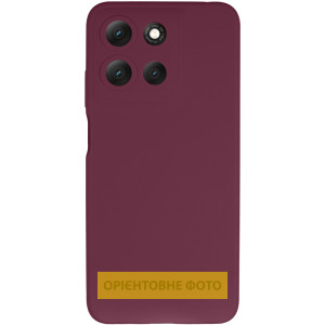 Чохол Silicone Cover Lakshmi Full Camera (AAA) для Motorola Moto G15 4G – Бордовий