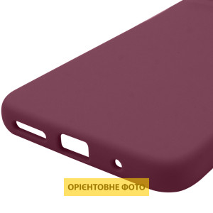 Чохол Silicone Cover Lakshmi Full Camera (AAA) для Motorola Moto G15 4G – Бордовий