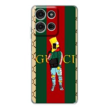 Брендновые Чехлы для Motorola Moto G15 - (PREMIUMPrint) (Барт ГУЧЧИ)