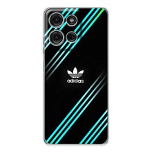 Чехлы Адидас для Motorola Moto G15 (AlphaPrint) (Адидас с полосами)