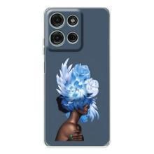 Чехлы (ART) Цветы на Motorola Moto G15 (VPrint) (Цветы на голове)