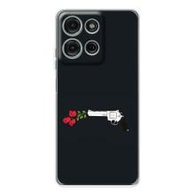 Чехлы (ART) Цветы на Motorola Moto G15 (VPrint) (Неожиданные цветы)