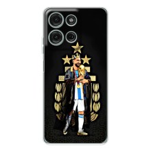Чехлы для Motorola Moto G15 (Leo чемпион) (AlphaPrint) (Месси Король)