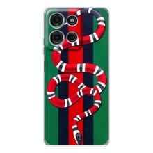 Чехлы ГУЧЧИ для Мото G15 (AlphaPrint) (Gucci змия)