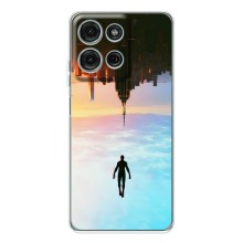 Чехол с человеком пауком для Motorola Moto G15 - (AlphaPrint) (Паук человек)