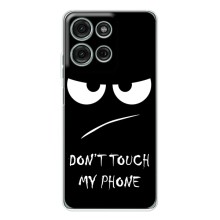 Чехол для Мото G15 - (AlphaPrint) с печатью (ТОП продаж) (Dont Touch)