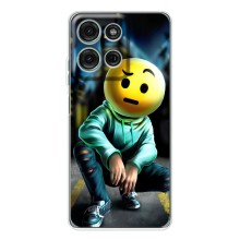 Чехол для Мото G15 - (AlphaPrint) с печатью (ТОП продаж) (Парень смайл)