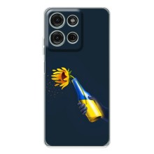 Чехол для Патриота Украины Motorola Moto G15 - (AlphaPrint) (Коктейль молотова)