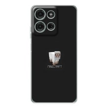 Чехол Майнкрафт на Motorola Moto G15 (AlphaPrint) Minecraft (Овечка Майнкрафт)