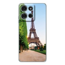 Чехол Эйфелева Башня для Motorola Moto G15 - (AlphaPrint) (Дорога в Париж)