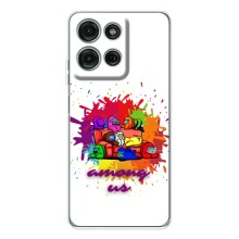 Чехол Амонг Ас для Motorola Moto G15 (AlphaPrint) (Яркий АмонгАс)