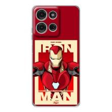 Чехол Супергерой Железный человек на Motorola Moto G15 – Iron man
