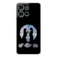 Чехлы Венсдей на Motorola Moto G15 Уэнсдей (AlphaPrint) (комната Уэнздей)