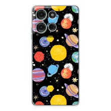 Космические Чехлы для Мото G15 (VPrint) (Рисованные планеты)