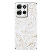 Мраморный чехол на Motorola Moto G15 (VPrint) (Белый мрамор)