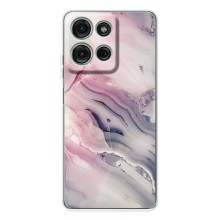 Мраморный чехол на Motorola Moto G15 (VPrint) (Пурпурный Мрамор)