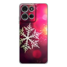 Новогодние Чехлы для Мото G15 (VPrint) (Снежинка)