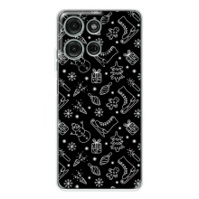 Новогодние, Праздничные Чехлы для Motorola Moto G15 - 2024 год (Новогодний фон)