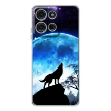 Захисні чохли для Мото G15 (AlphaPrint) (ХІТ продаж) ВОВК (Вовк на місяць)