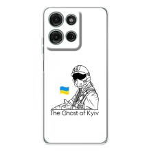 Захисні чохли (Призрак Киева) для Motorola Moto G15 (AlphaPrint) (Льотчик Києва)