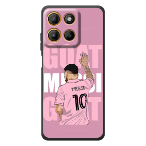 Чехлы Лео Месси в Майами на Motorola Moto G17 Power – GOAT MESSI