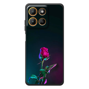 Чехлы с принтом Розочки для Motorola Moto G17 Power – Ночная роза