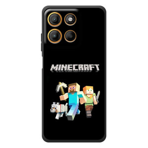 Чохол Майнкрафт на Motorola Moto G17 Power (AlphaPrint) Minecraft