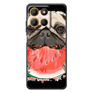 Чохол (ТПУ) Милі песики для Motorola Moto G17 Power (Смішний Мопс)