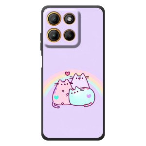 Чехол с милыми котиками на Мо Motorola Мо́тo Г17 Па́вер 
