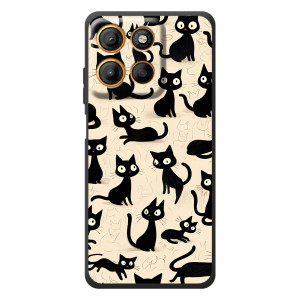 Чохол з малюнком кіт на Motorola Moto G17 Power