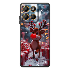 Яскравий чохол для Motorola Moto G17 Power з Зимові Оленята