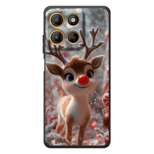 Яскравий чохол для Motorola Moto G17 Power з Зимові Оленята