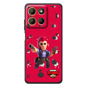 Бампер (ТПУ) з принтом Brawl Stars на  pronti 
 (Кольт на червоному)