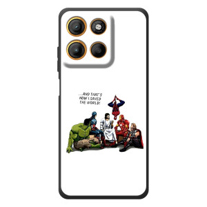 Чохли для Motorola Moto G17 (Для Християн) – Ісус супергерой