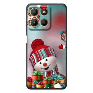 Чохли на Новий Рік Motorola Moto G17 (Сніговик в шапці)